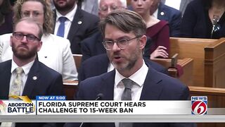 Florida Supreme Court hears challenge to 15-week abortion ban