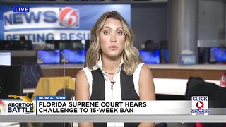 Florida Supreme Court hears challenge to 15-week abortion ban