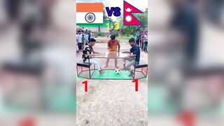 interesting footbal game challenge india vs nepal || country challenge game || Shorts