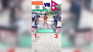 interesting footbal game challenge india vs nepal || country challenge game || Shorts