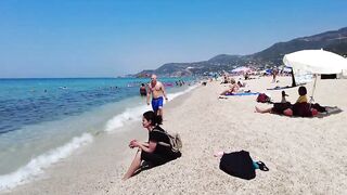 ????????Alanya Kleopatra Beach Walk - Antalya, Türkiye - September 2023 4K