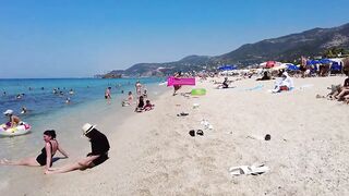 ????????Alanya Kleopatra Beach Walk - Antalya, Türkiye - September 2023 4K