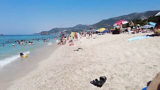 ????????Alanya Kleopatra Beach Walk - Antalya, Türkiye - September 2023 4K