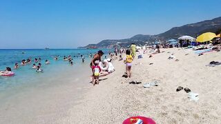 ????????Alanya Kleopatra Beach Walk - Antalya, Türkiye - September 2023 4K