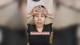 forehead wrinkles Double #forehead #faceyoga #selfcare #yoga #skin #skincare #facial #antiaging