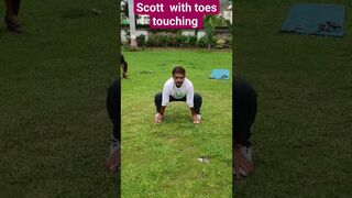 Scott with back bending #thighs stretching exercise #shorts #viral