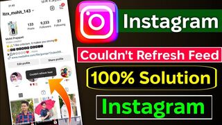 couldn't refresh feed instagram | instagram couldn't refresh feed | fix instagram couldn't refresh