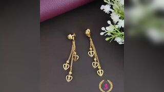 Latest earrings design 2023//Earrings new models gold//Light weight gold earrings // Beauty Zone