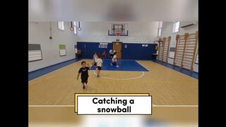 Fun physical education games | pe games | catching a snowball