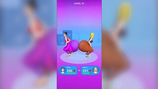 Twerk Race 3D - Gameplay Walkthrough Levels 21 (Android,iOS) #gameplay #playstore #funny #shorts #3d