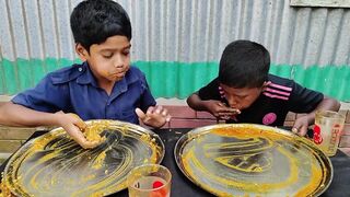 Eating Challenge || Egg Omelet Curry with Rice Eating Challenge || Eating Competition