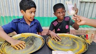 Eating Challenge || Egg Omelet Curry with Rice Eating Challenge || Eating Competition