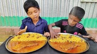 Eating Challenge || Egg Omelet Curry with Rice Eating Challenge || Eating Competition