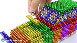 Magnet Challenge - How To Make Sluban M38-B0837 Military Army Assault Vehicle From Magnetic Balls