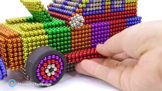 Magnet Challenge - How To Make Sluban M38-B0837 Military Army Assault Vehicle From Magnetic Balls