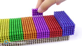 Magnet Challenge - How To Make Sluban M38-B0837 Military Army Assault Vehicle From Magnetic Balls