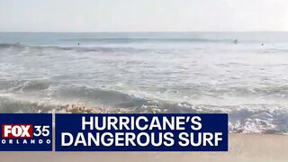 Hurricane Lee causes Florida beach to lose sand