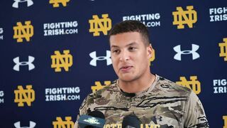 Howard Cross III on Notre Dame’s Run Defense, DL Games and Mental Growth | #ndfootball