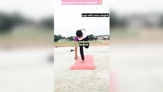 shorts video #Ardha badhaa padmottasana yoga #yogapractice #subscribers #yogawithannusinghal #like #