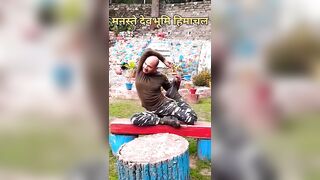 नमस्ते देवभूमि हिमाचल #yoga #yogasana #shortvideo