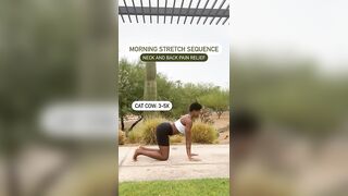 STRETCHES FOR BACK & NECK PAIN | Morning Stretch Sequence #yoga #stretching #shorts