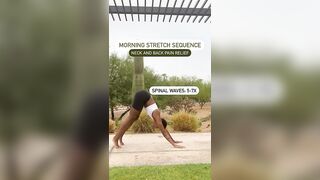 STRETCHES FOR BACK & NECK PAIN | Morning Stretch Sequence #yoga #stretching #shorts