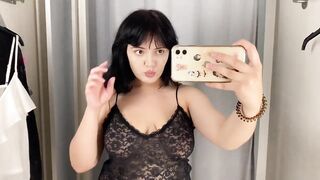 See Through Try On Haul Transparent Lingerie and Clothes Try On Haul At The Mall