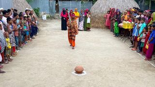 blindfolded challenge of breaking pot