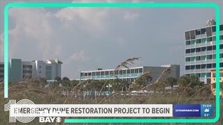 Treasure Island undergoing emergency beach dune restoration due to Hurricane Idalia damage