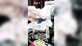 Diy celebrity style floral earrings ????????#shorts #youtubeshorts #trending ????????????