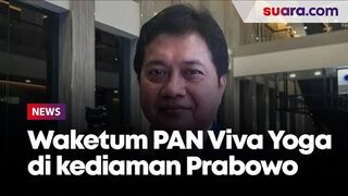 Waketum PAN Viva Yoga di kediaman Prabowo di Hambalang, Bogor