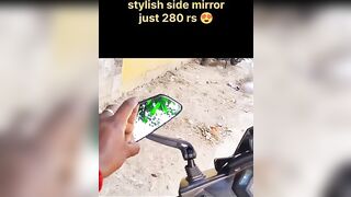 280 rs ku stylish side mirror ???? flexible 360 degree rotate ???? | #sidemirror #uruttumannan #shorts