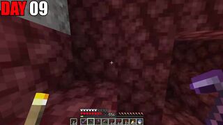 75 Days HARD Challenge for making Full Netherite Beacon in Minecraft Hardcore | Day9