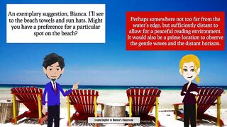 On the Beach - The Golden Sands of the Beach - Small Talk | English Conversation Practice