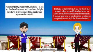 On the Beach - The Golden Sands of the Beach - Small Talk | English Conversation Practice