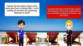 On the Beach - The Golden Sands of the Beach - Small Talk | English Conversation Practice