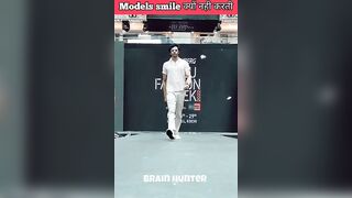 Models को ramp walk करते समय smile करने क्यों नहीं दिया जाता?by Brain Hunter #shorts