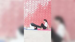 yoga partnership #streching #viral #legs #shortvideo #flexibility