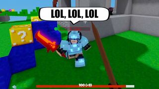 She celebrated too early... Roblox Bedwars