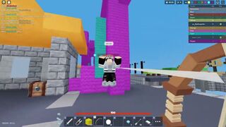 He immediately give up after I did this.., roblox bedwars.