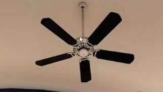 Casablanca ceiling fans in a Roblox house!