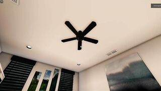 Casablanca ceiling fans in a Roblox house!