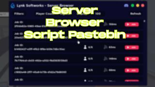 Roblox SERVER BROWSER SCRIPT