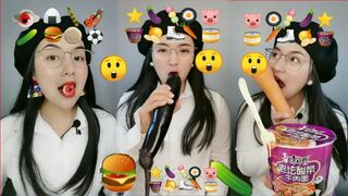 ASMR | EMOJI FOOD EATING CHALLENGE???? Emojis FOODS, FRUIT, CAKES | Emoji Food MUKBANG COMPILATION EP21