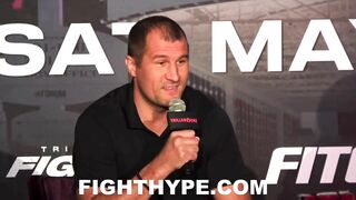 SERGEY KOVALEV STARES DOWN TERVEL PULEV; SIZES UP BIGGER CRUISERWEIGHT CHALLENGE