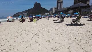 ???????? Summer in Rio de Janeiro - Brazil ☀️????️ Short Leblon Beach Walk 4K