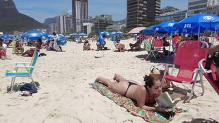 ???????? Summer in Rio de Janeiro - Brazil ☀️????️ Short Leblon Beach Walk 4K