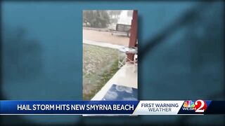 'All hail breaks loose' in New Smyrna Beach