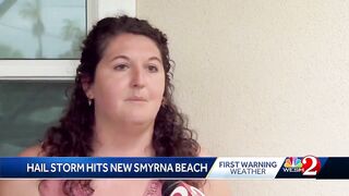 'All hail breaks loose' in New Smyrna Beach