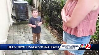 'All hail breaks loose' in New Smyrna Beach